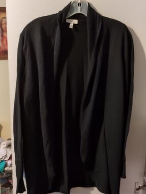 Ella Moss Black Open Cardigan